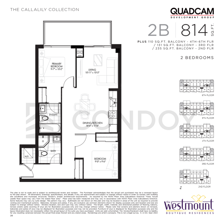 The Westmount Boutique Residences 2B Floor Plan