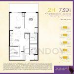 The Westmount Boutique Residences 2H Floor Plan