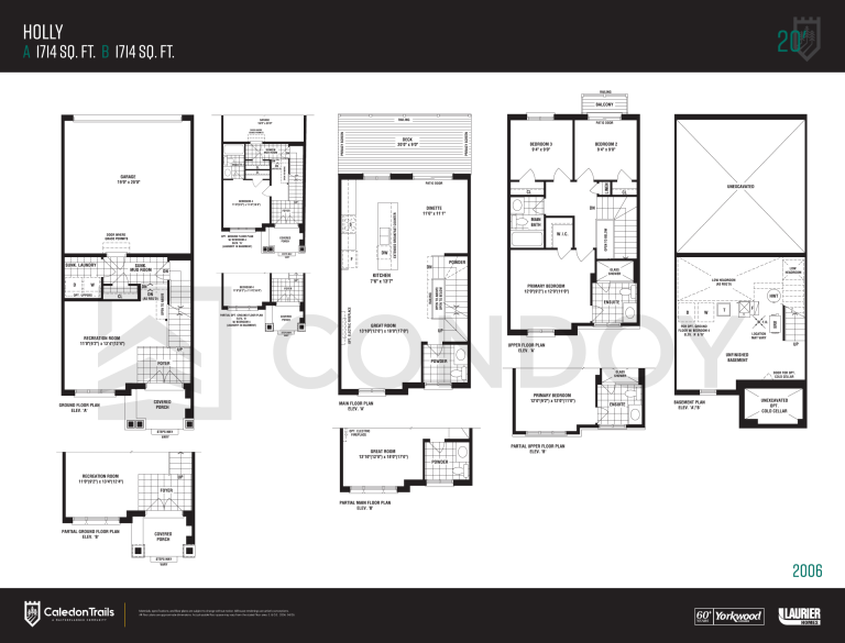 Windrose at Caledon Trails holly Floor Plan