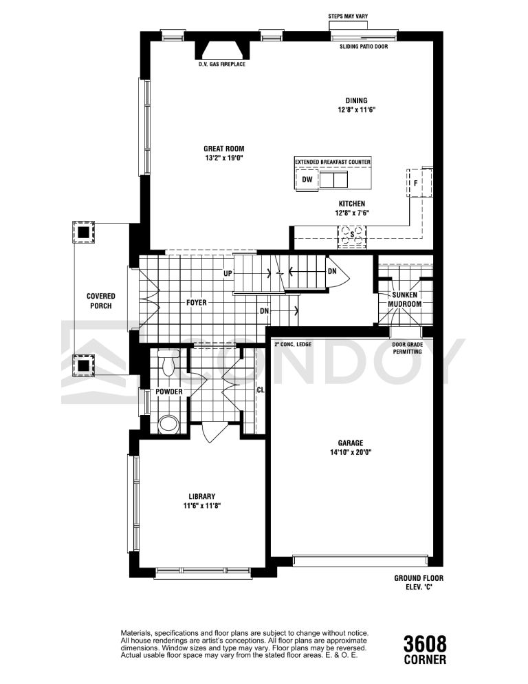 Windrose at Caledon Trails oak Floor Plan
